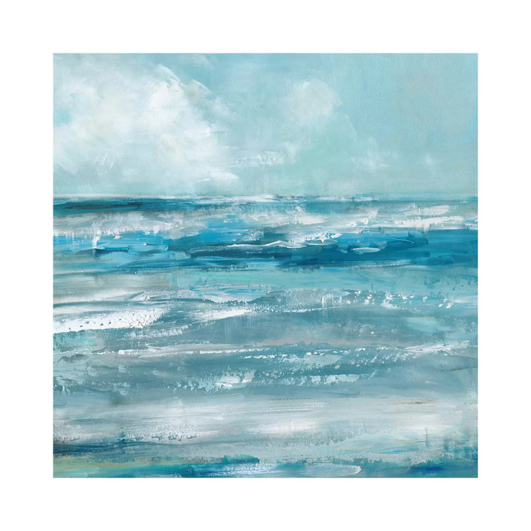 Etta Avenue Windswept Waves by Sally Swatland Wrapped Canvas Painting